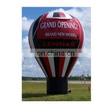 Hot Air Balloon Shaped Inflatable Ground Decoration Rainbow Color Rooftop Balloons for Party Events photo-6