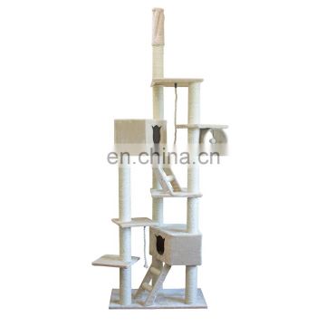 ningbo big size beige color rope cat tree