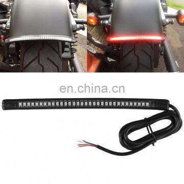 Motorcycles Cars Flexible Turn Signal Brake License Plate Indicator Tail Light LED Strip Universal For Harley Honda BMW