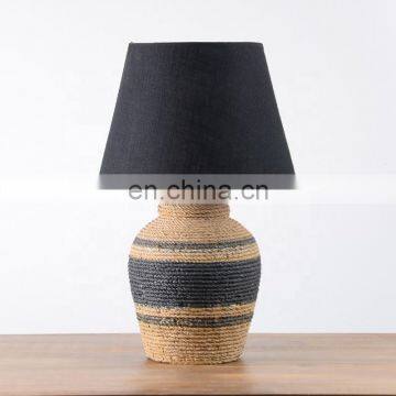 Antique Rope Pattern Desk Lamp and Cement Table Lamp photo-2