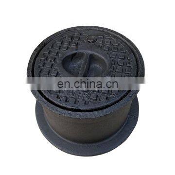 DIN4056 round black ductile cast iron surface box for gate valve