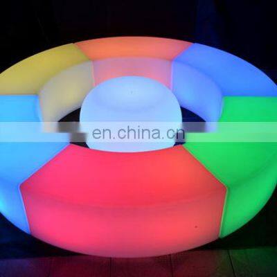 RGB rechargeable led bar furniture lllluminated waterproof bar chair stool