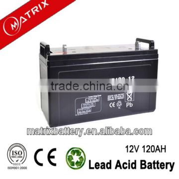 Valve regulated 120ah battery for inverter system