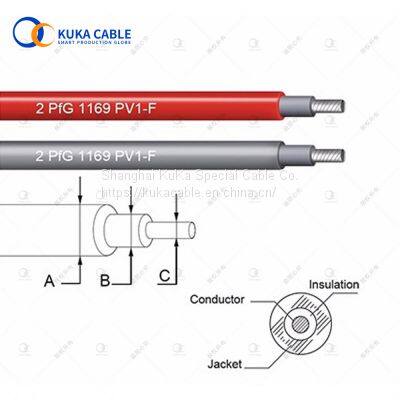 25years working life 1000V 1500V h1z2z2k pv solar cable 4mm2 6mm2