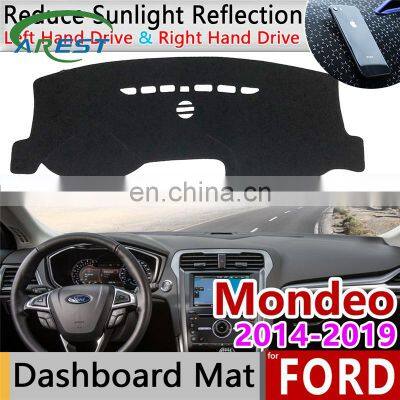 for Ford Mondeo MK5 2014~2019 Anti-Slip Mat Dashboard Cover Sunshade Dashmat Protect Carpet Dash Accessories 2015 2016 2017 2018