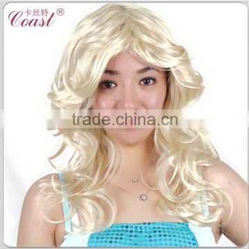 long cheap blond synthetic alibaba express curly hair