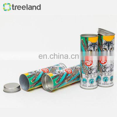 Airtight Round Shape Kraft Paper Box Pet Food Container photo-2