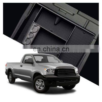 Interior Accessories Parts Silicone Armrest Rest Storage Box Center Control Console Organizer Tray For Toyota Tundra 2007-2021