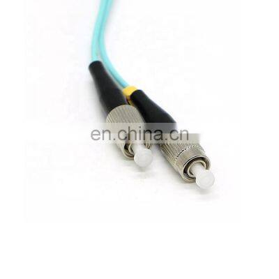 FC Fiber Patch cord Multimode MM OM3 50/125um  PVC Jacket  Cable 2.0mm 15M Duplex  OM3 FC SC Optical Patch cord