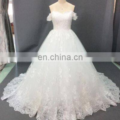 2020 Off the Shoulder Vestido De Noiva Bridal Tulle Mariage Wedding Dress