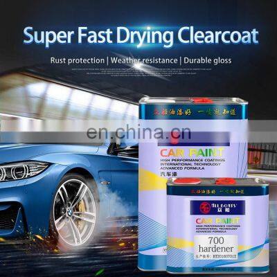 Super fast  drying clear coat 2K acrylic liquid lacquer clear coat for auto body refinish