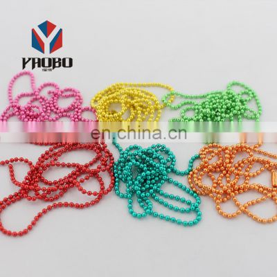 Fashion High Quality Metal 1.5mm Gold Color Ball Chain