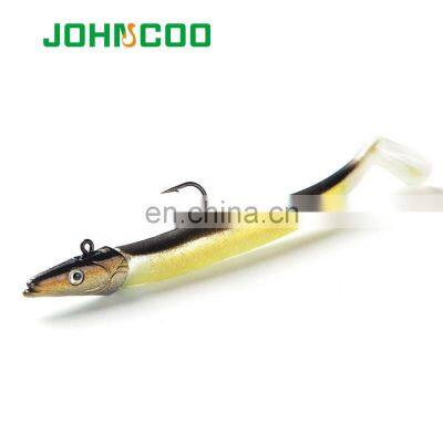 JOHNCOO Jig Head Lure Fishing Lure Soft Bait 2pcs 110mm 10g Wobblers Carp Fishing Soft Lures Silicone Bait Seabass photo-3