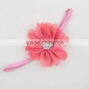 2015 New Born Baby Chiffon Elastic Hairband Headband Flower Accessories for Babies MY-AD00017 photo-6