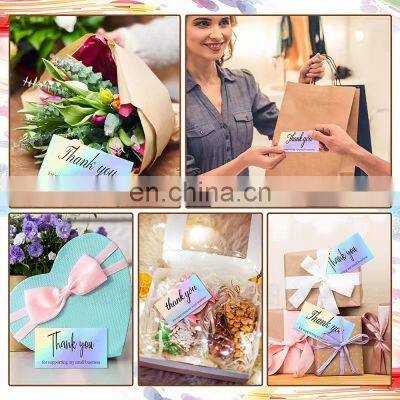 China Supplier Custom LOGO Printed Stickers Private Label Self Adhesive Waterproof Strong Glue Thank You Sticker photo-2