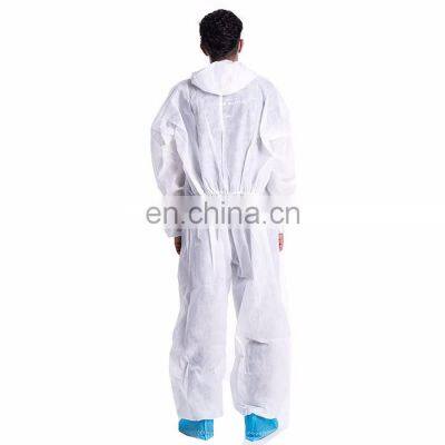 Chinese Factory Directly Supply Coverall Jumpsuit Disposable Protective Non-woven Waterproof Coveralls
