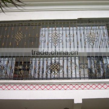 GYD-15WG074 Simple and durable wrought iron door window grill FOR BALCONY