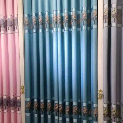 New Design high shading 70-90% Polyester Fabric Printed Curtains Blackout Window Curtain For Living Room