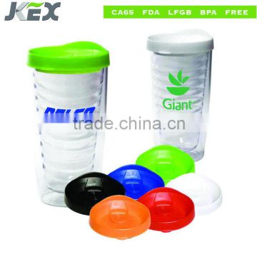 Translucent plastic cup with logo printing