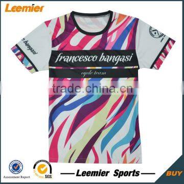 Custom Sublimation Sports Trainning T Shirts Short Sleeve Shirts