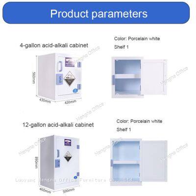 15 Gallon PP Chemical Corrosive Cabinet With Adjustable Shelves & Double-Layer Steel Plate for Pharma Manufacturing Strong Acid & Base Safe Storage photo-2