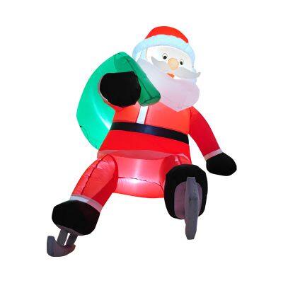 Inflatable Santa with Christmas decoration – Perfect for Xmas Decor