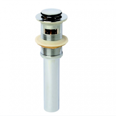 Modern G1 1/4 G Brass Main Body Bathroom Accessory Push Pop-up Basin Waste Sink Drain Overflow Tile Insert Made Brass Silicone