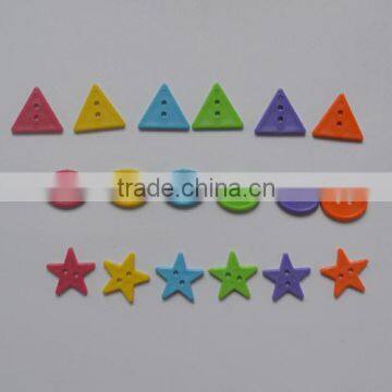 Multiple Color 2-hole Plastic Buttons for Children / Kids Sewing Buttons photo-3