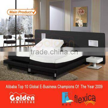 King Size Electric Adjustable Bed Custom Made Beds with Latex Memory Mattresses for Free