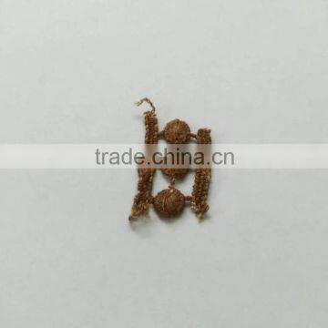 Wholesale Lace Accessory Brown 100% Cotton Embroidery Lace Fabric With Holes photo-6