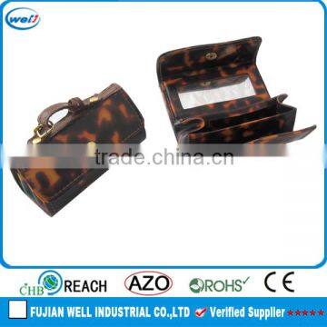 new design leather funky cosmetic bag as makeup bag