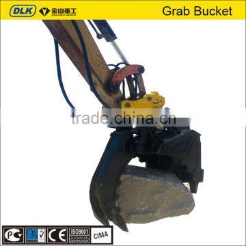 Hydraulic scrap grab grapple bucket for excavator 4-6tons