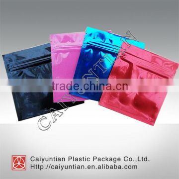 custom aluminium foil zipper packaging bags