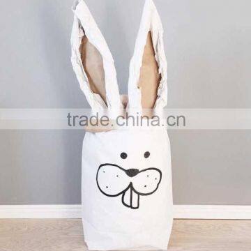 Popular Heavy Kraft Paper Bag,Animal Letter Cross Paper Storage Bags,Toys Clothes Kids Wall Pocket Children Room photo-5