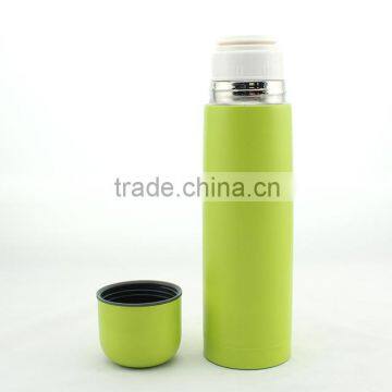 350ml/500ml Stainless Steel Vacuum Flask With Pu Leather  Bullet Shape Thermo Flask photo-4