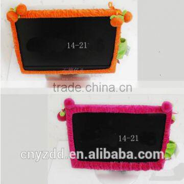 Cheap decoration of plush animal TV frames /plush TV frame