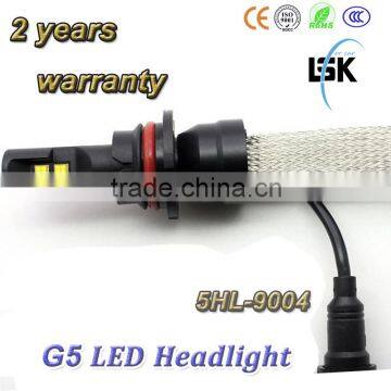 hi/lo beam G5 LED headlight 6000lm 12V-24V AUTO led 9004 headlight kits