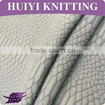 wholesale 100 polyester jacquard quilted fabric in snake design
