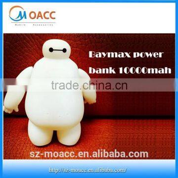 Cute baymax power bank 10000mah for iphone smartphone battery bank charger