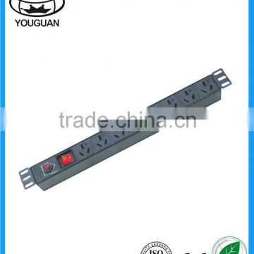 16A China type Industrial PDU Socket with switch and overload protection