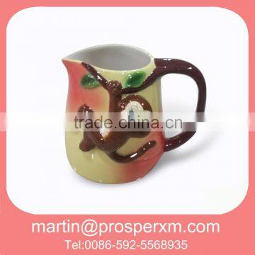 Monkey 3D mini ceramic easter creamer