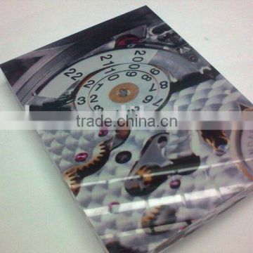 beautiful acrylic paper weight with printing paper sticker