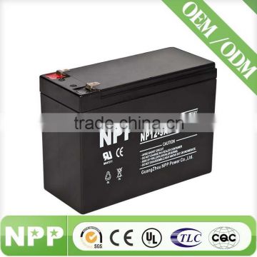 12v9ah high quality hot sale battery rechargeable dvd player battery China factory