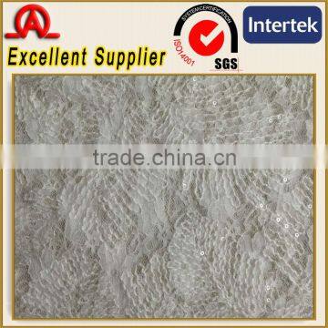 100 nylon sequin embroidery fabric for curtain fabric