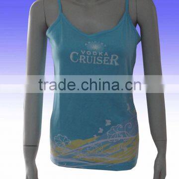 Best Selling Custom Printing Wholesale Ladies Lycra Fashion Tank Top photo-3