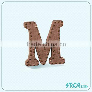 Magnetic Arabic Letter M Pendant Ring