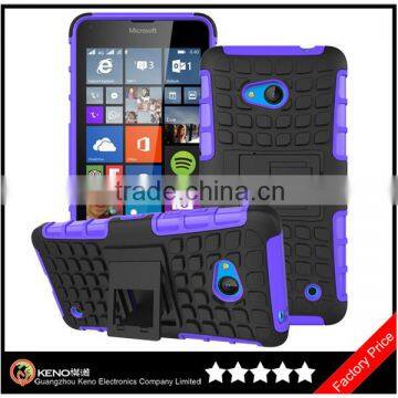 Keno Newest TPU + PC 2 in 1 Detachable for Microsoft Nokia Lumia 640 Case with Stand