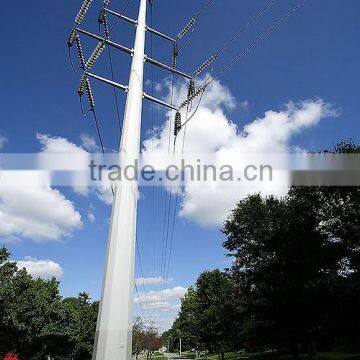 galvanized power distribution poles