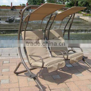 New design garden canopy double swing chair (DH-205)