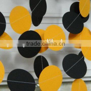 Best selling!!yellow black paper garland for home party decorations